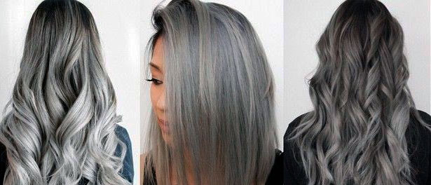 Gray hairstyle